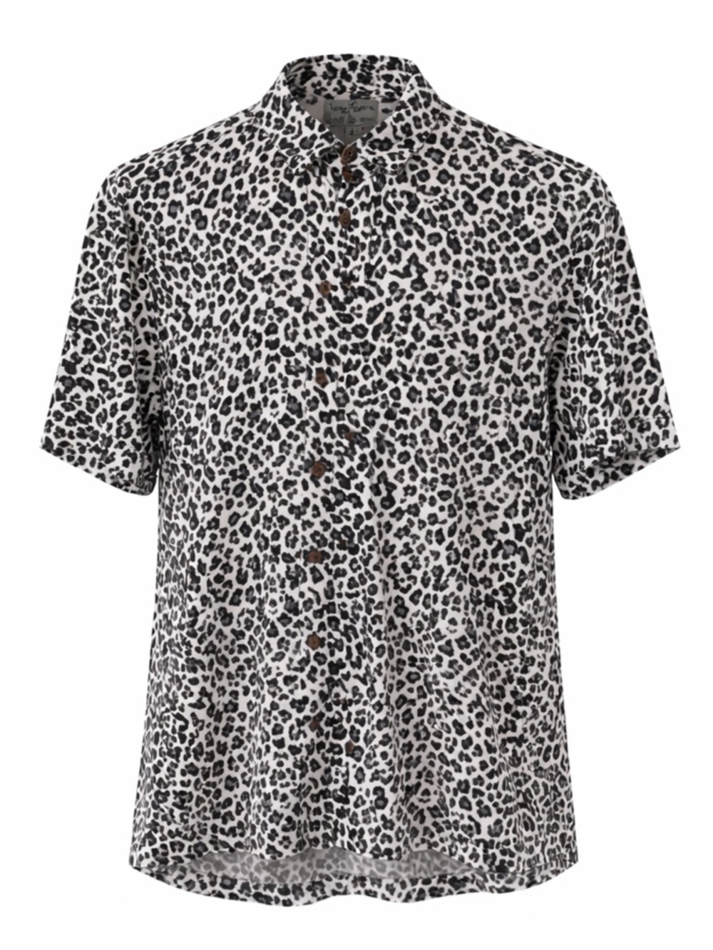 Leopard Print Kenny Flowers Limited Edition 
Button Down Size L Resort Beach